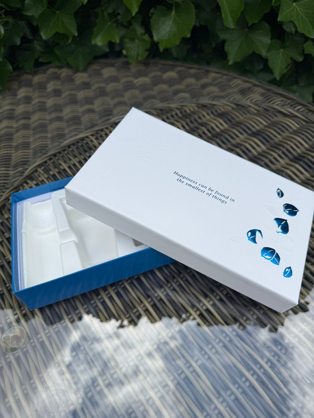 Rituals bewaardoos | Happiness can be found | 15x25x5 cm, Ophalen of Verzenden, Zo goed als nieuw, Modern, Wit