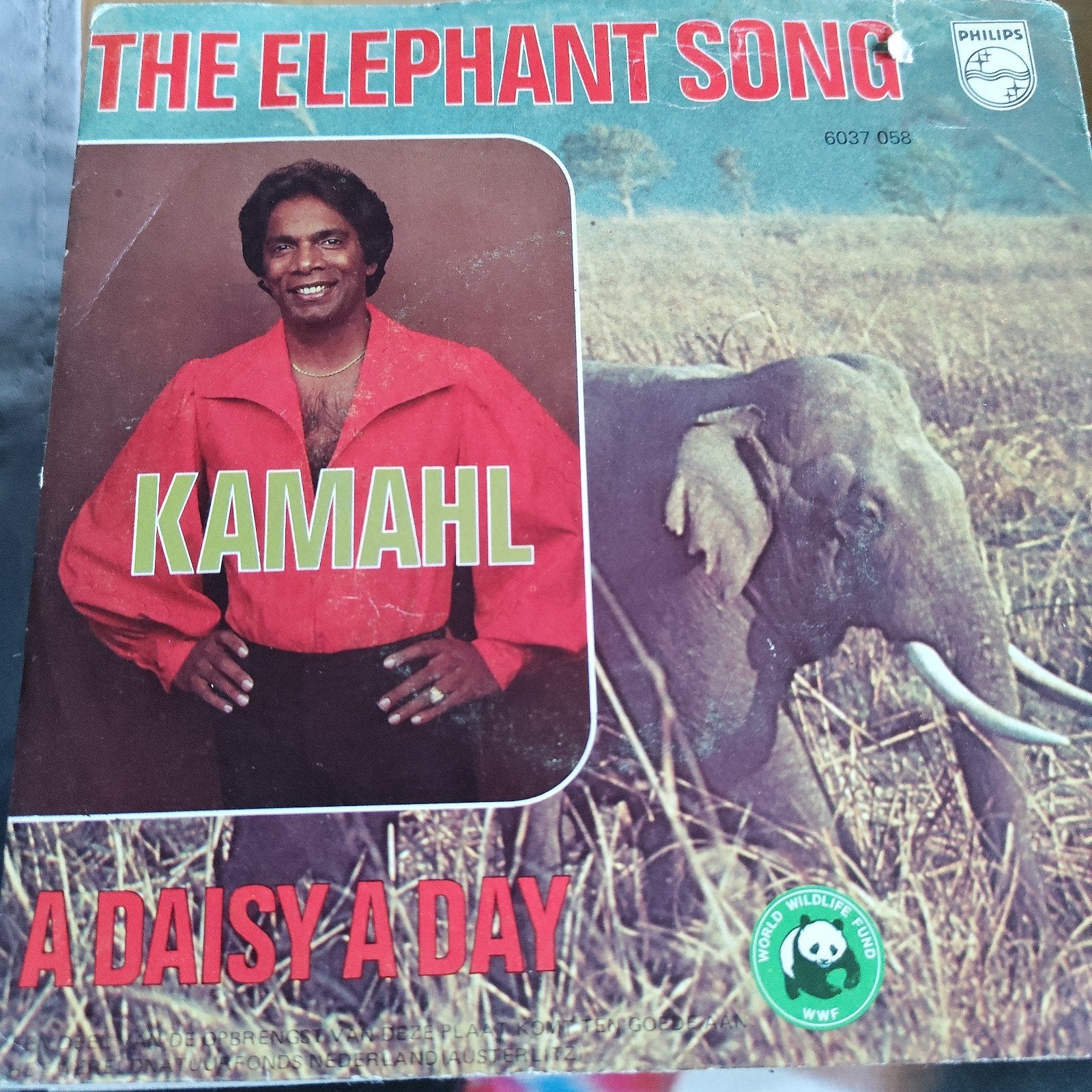 Kamahl - The Elephant Song / A Daisy A Day (Philips 7 inch), Ophalen of Verzenden, Gebruikt, 7 inch, EP