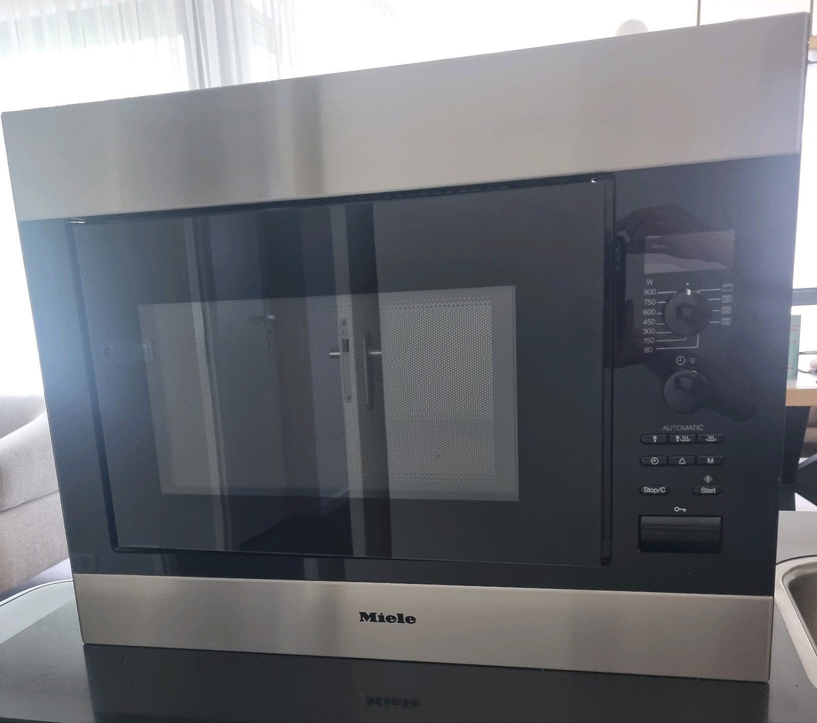 inbouw combi Magnetron Miele, Witgoed en Apparatuur, Magnetrons, Ophalen, Combimagnetron, Zo goed als nieuw, Inbouw