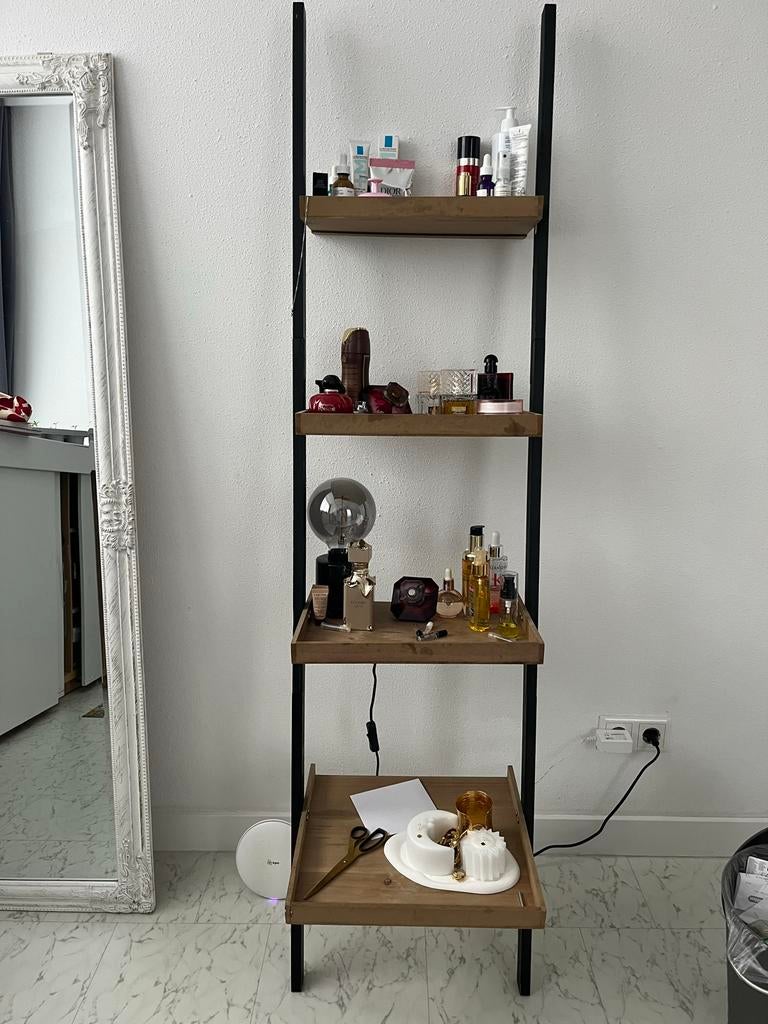 Houten ladderkast met 4 planken, 168 cm hoog, Ophalen of Verzenden, Gebruikt