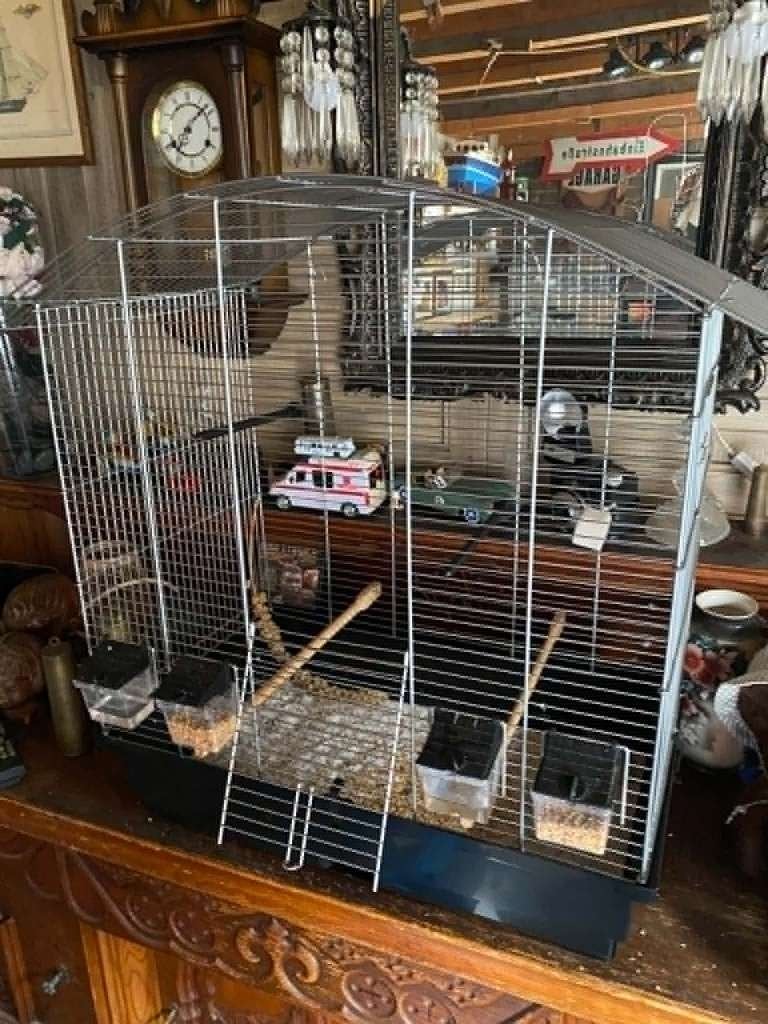vogelkooi, Dieren en Toebehoren, Ophalen, Zo goed als nieuw, Metaal, Vogelkooi