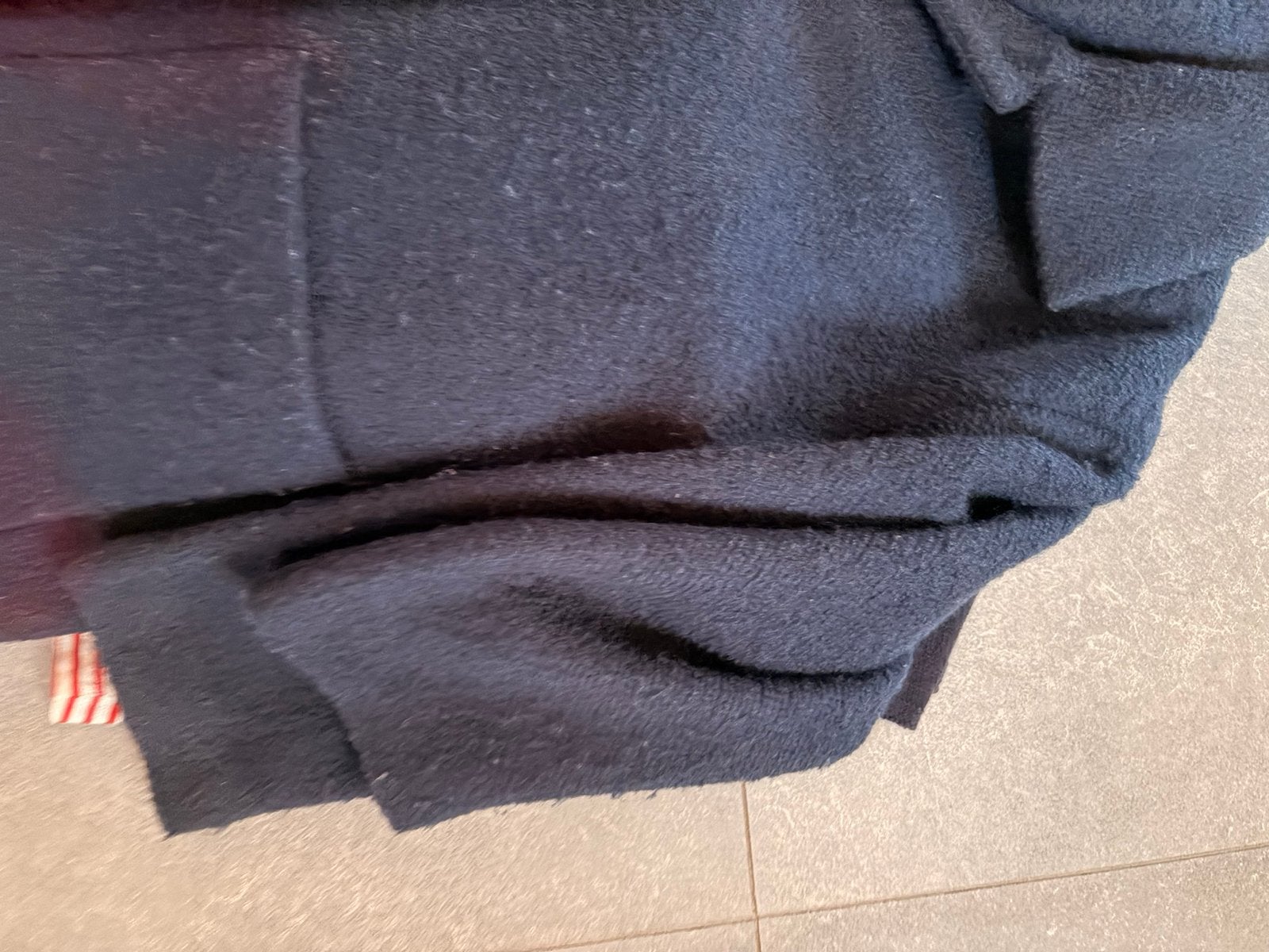 Donker blauwe jas van Monki, Ophalen of Verzenden, Zo goed als nieuw, Maat 38/40 (M), Blauw