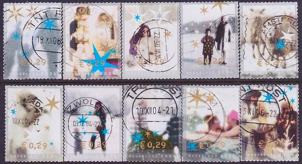 Decemberzegels 2004, Postzegels en Munten, Postzegels | Nederland, Verzenden, Na 1940, Gestempeld