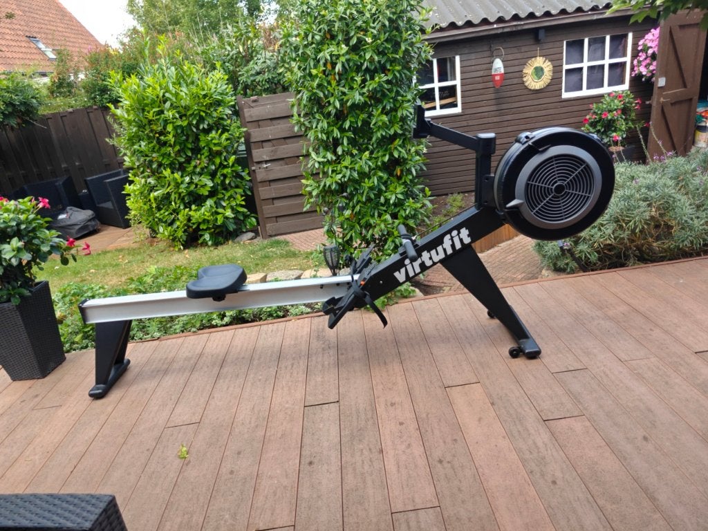 VirtuFit Ultimate Pro 2 Roeimachine Ergometer Professioneel, Ophalen, Benen, Zo goed als nieuw, Metaal
