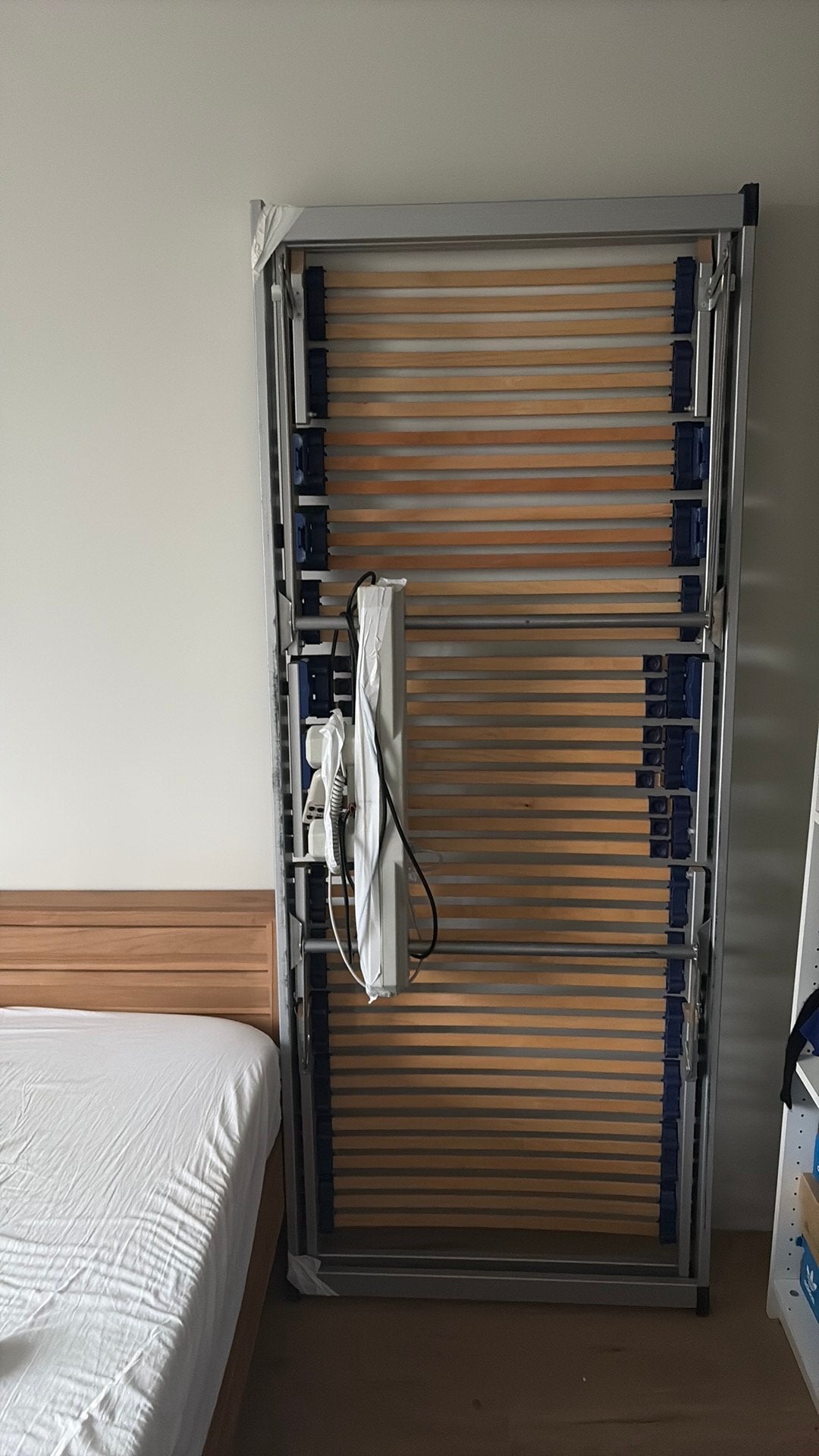2 Electrische lattenbodems 80*200, Huis en Inrichting, Ophalen, Gebruikt, Eenpersoons, 80 cm