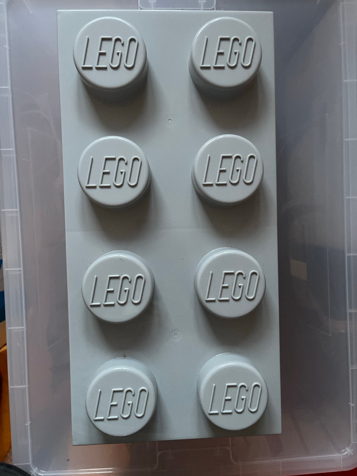 Lego opbergdoos met Duplo blokken, Ophalen of Verzenden, Zo goed als nieuw, Overige typen, Lego
