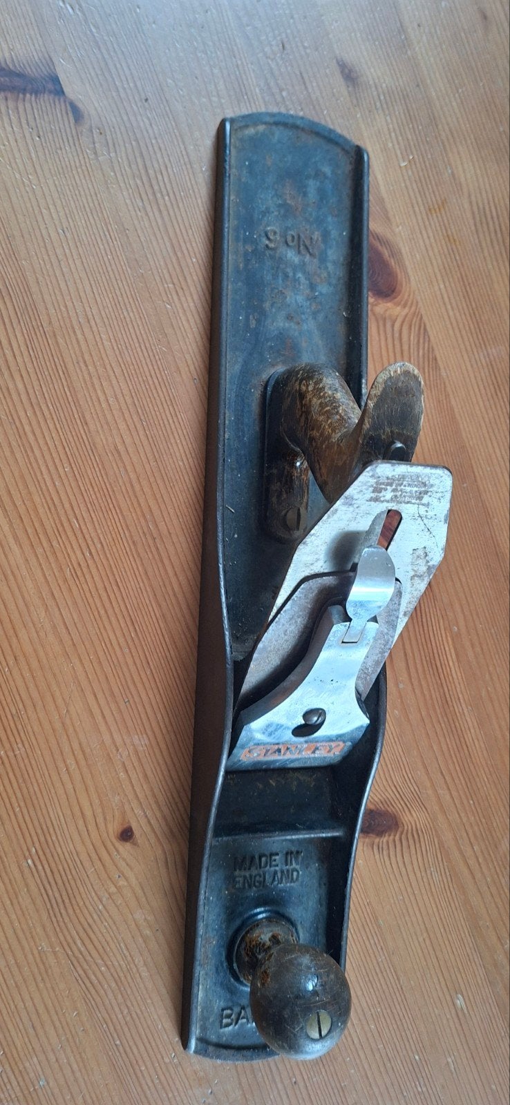 Vintage Stanley Bailey No. 6 schaaf - Made in England, Doe-het-zelf en Verbouw, Gereedschap | Handgereedschap, Ophalen of Verzenden