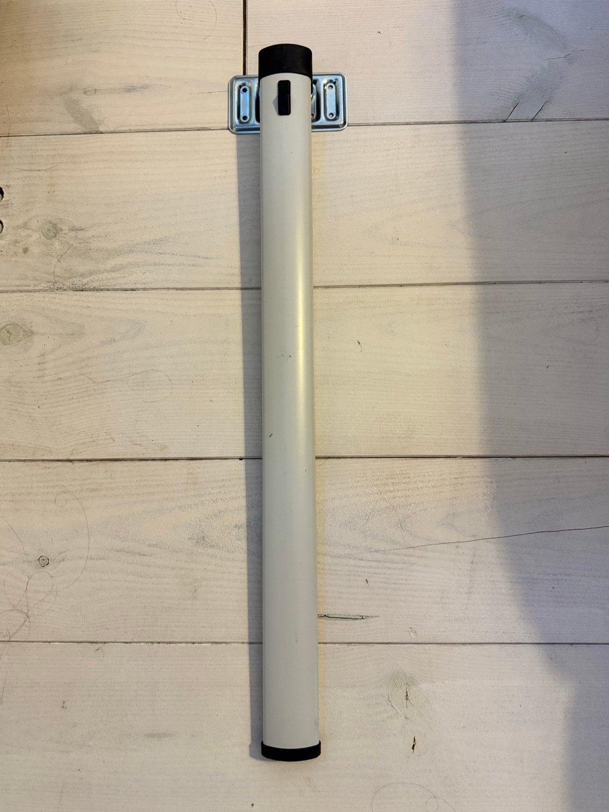 Witte caravan/camper tafelpoot kantelbaar, Ophalen of Verzenden, Gebruikt