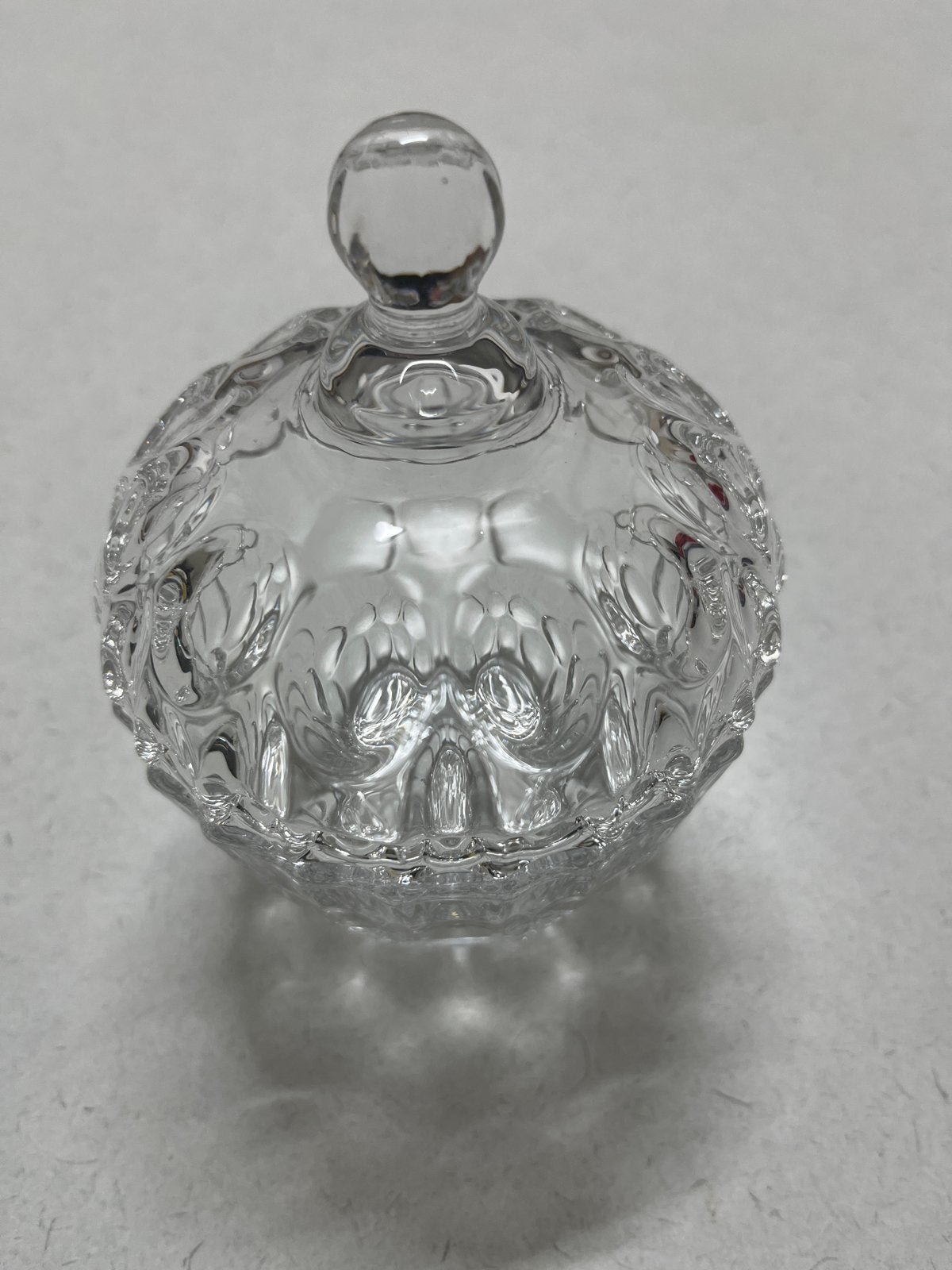Decoratieve Glazen Pot met Deksel - Suikerpot/Snoepjespot, Antiek en Kunst, Antiek | Glas en Kristal, Ophalen of Verzenden
