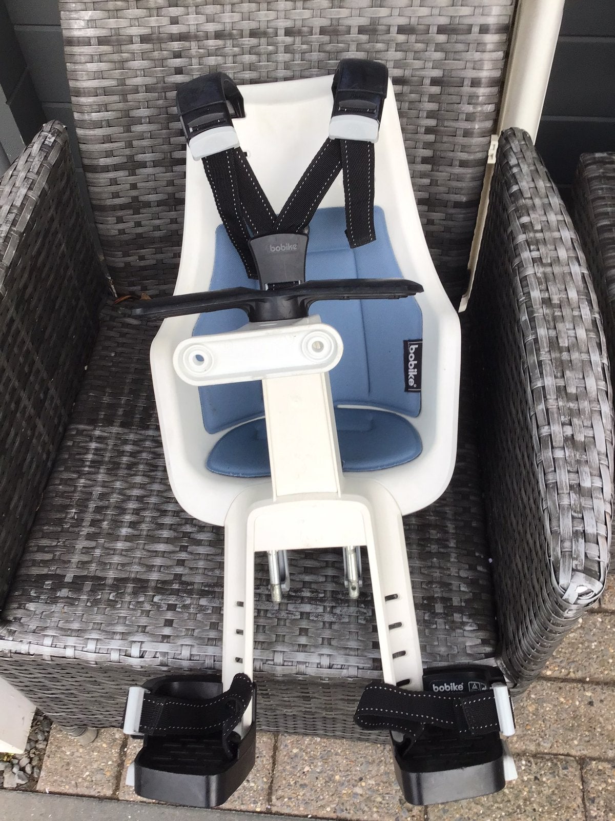 Bobike zitje voor voorop voor op de fiets, Ophalen of Verzenden, Gebruikt, Voorzitje, Voetsteuntjes