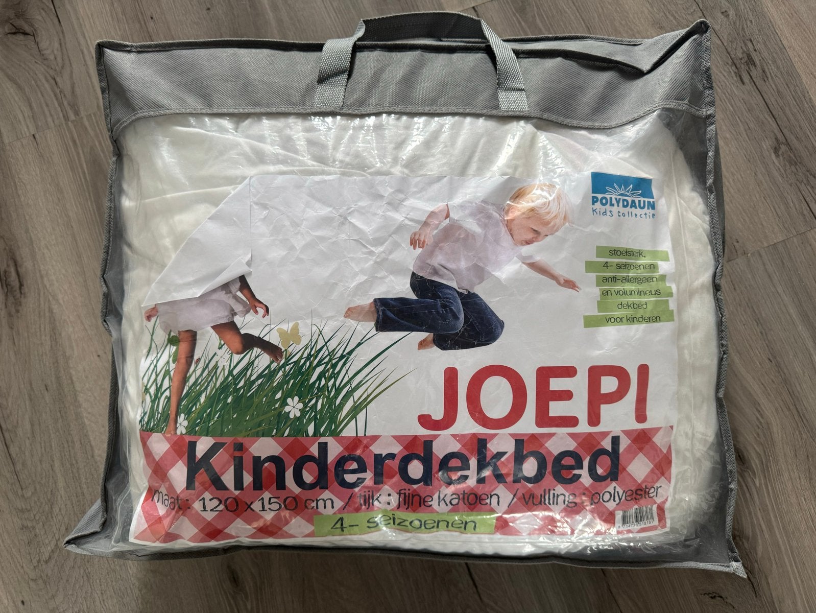 Joepi Kinderdekbed 4-seizoenen 120x150 cm, Ophalen, Jongetje of Meisje, Wit, Deken of Dekbed