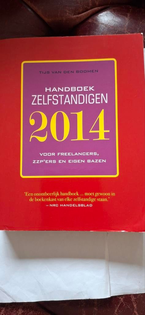 Handboek Zelfstandigen 2014 - Voor freelancers, zzp'ers, Ophalen of Verzenden, Gelezen, Overige onderwerpen, Thijs van den Boomen