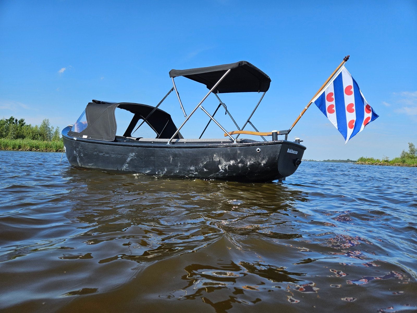 Unieke stalen sloep, Watersport en Boten, Sloepen, Gebruikt, Staal, Binnenboordmotor, 18 pk