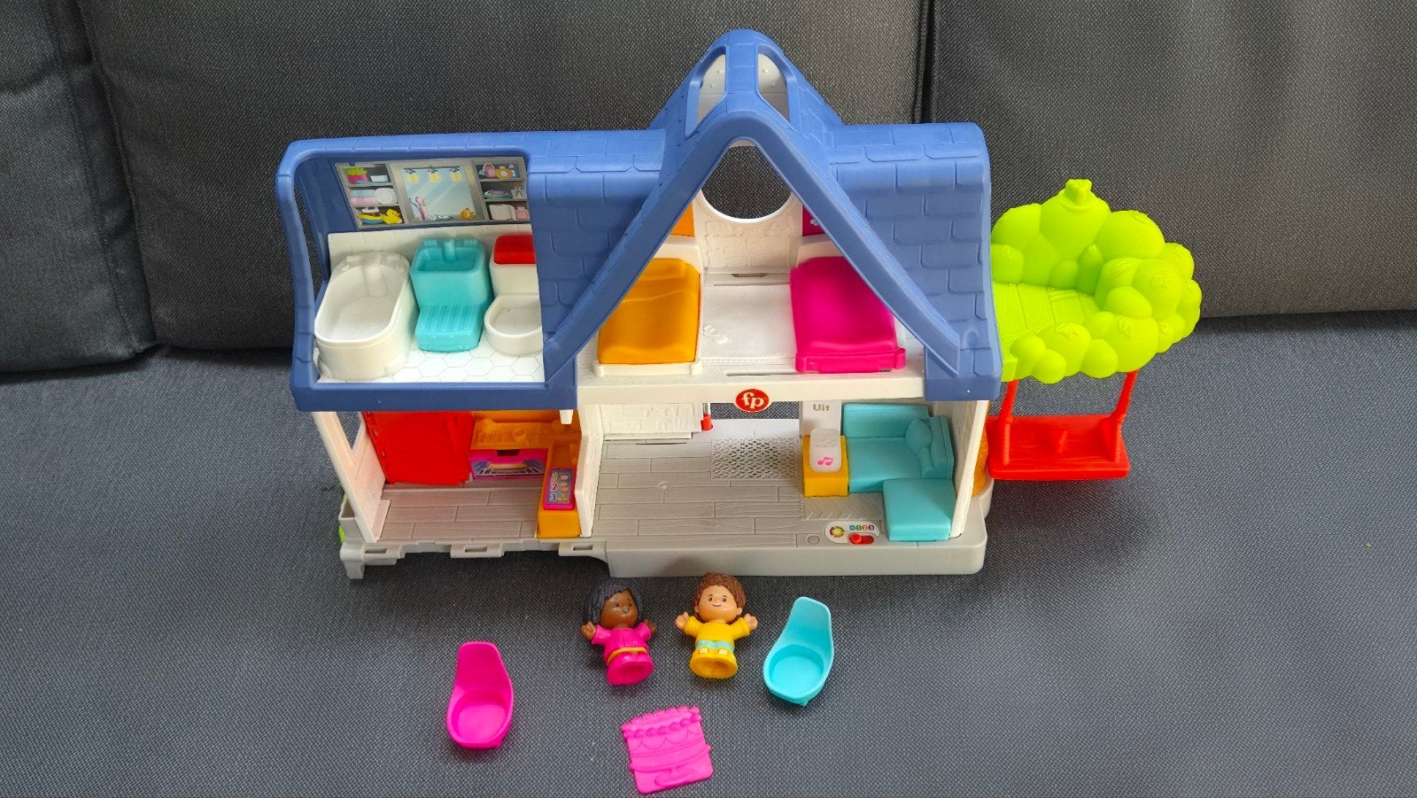 Fisher-Price Little People Speelhuis  met licht en geluid, Ophalen, Gebruikt, Overige typen, Met licht