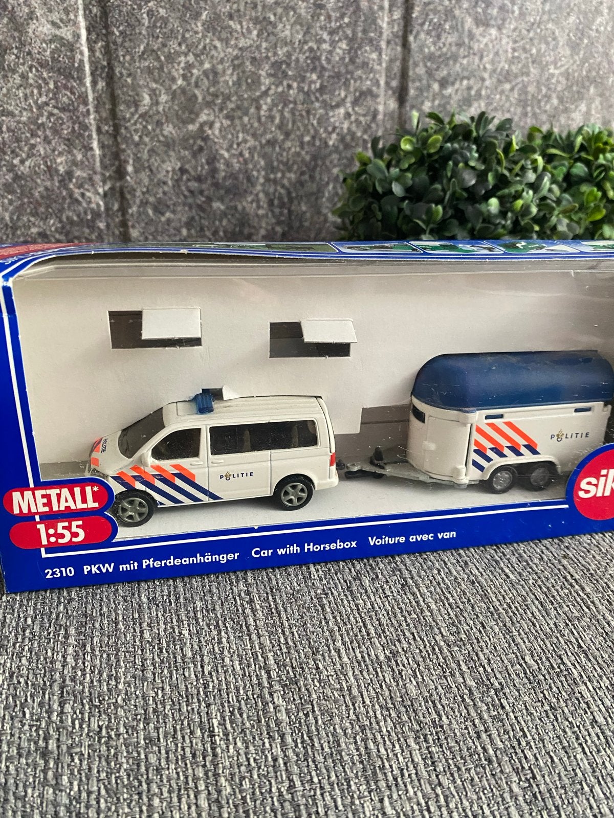 Siku Politiebus met Paardentrailer - Nieuw in doos, Ophalen of Verzenden, Nieuw
