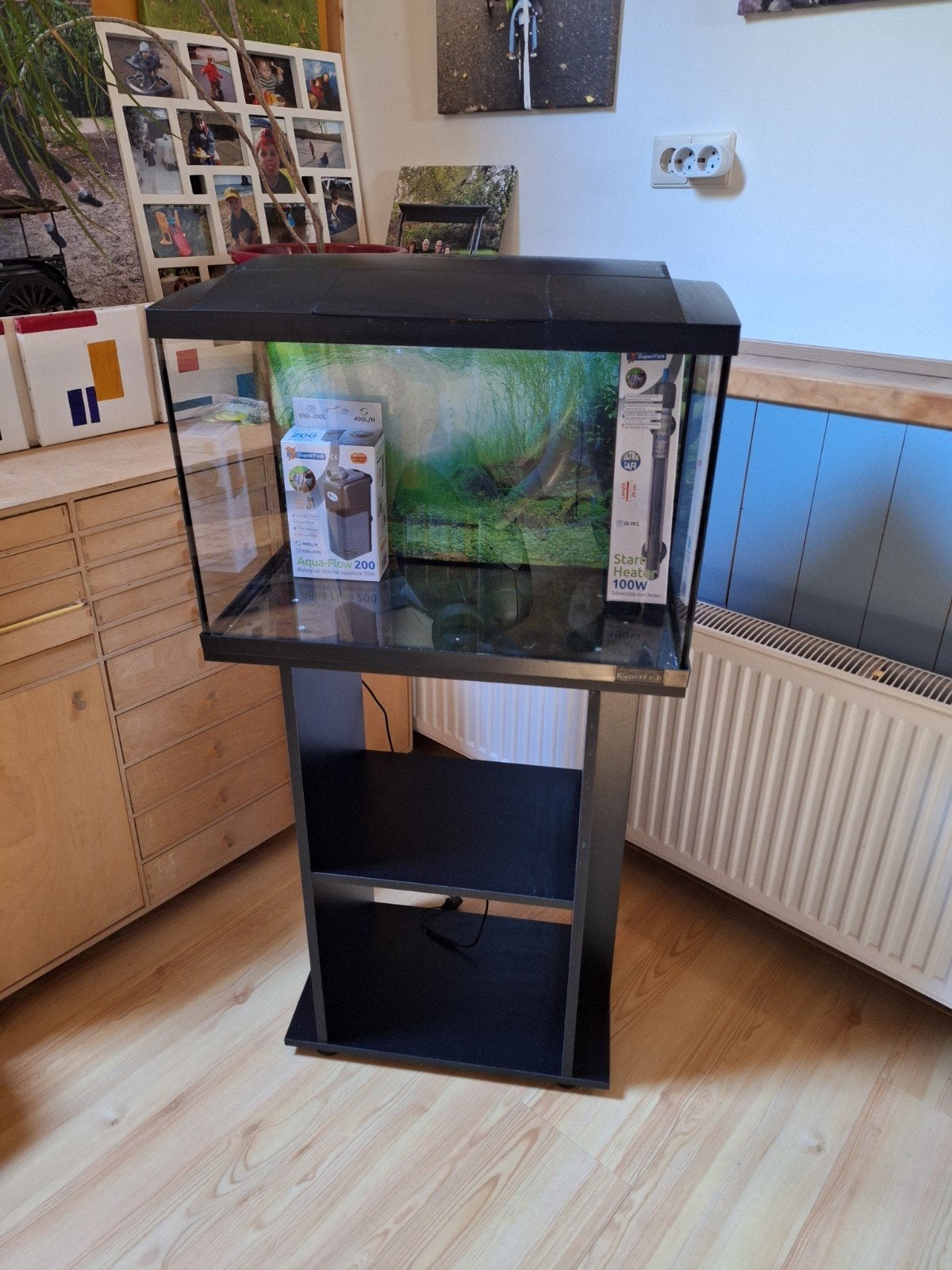 aquarium 70 liter superfish incl kast., Ophalen, Zo goed als nieuw, Leeg aquarium, Superfish