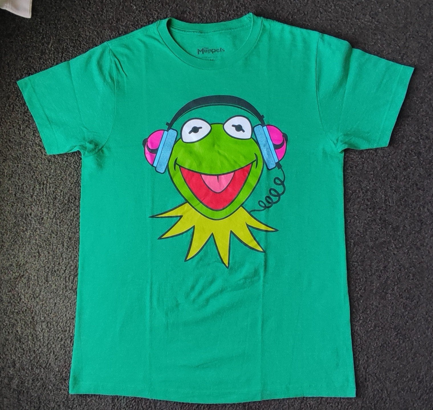 T-shirt Kermit de Kikker / the frog M, The Muppets, Maat 48/50 (M), Ophalen of Verzenden, Gedragen