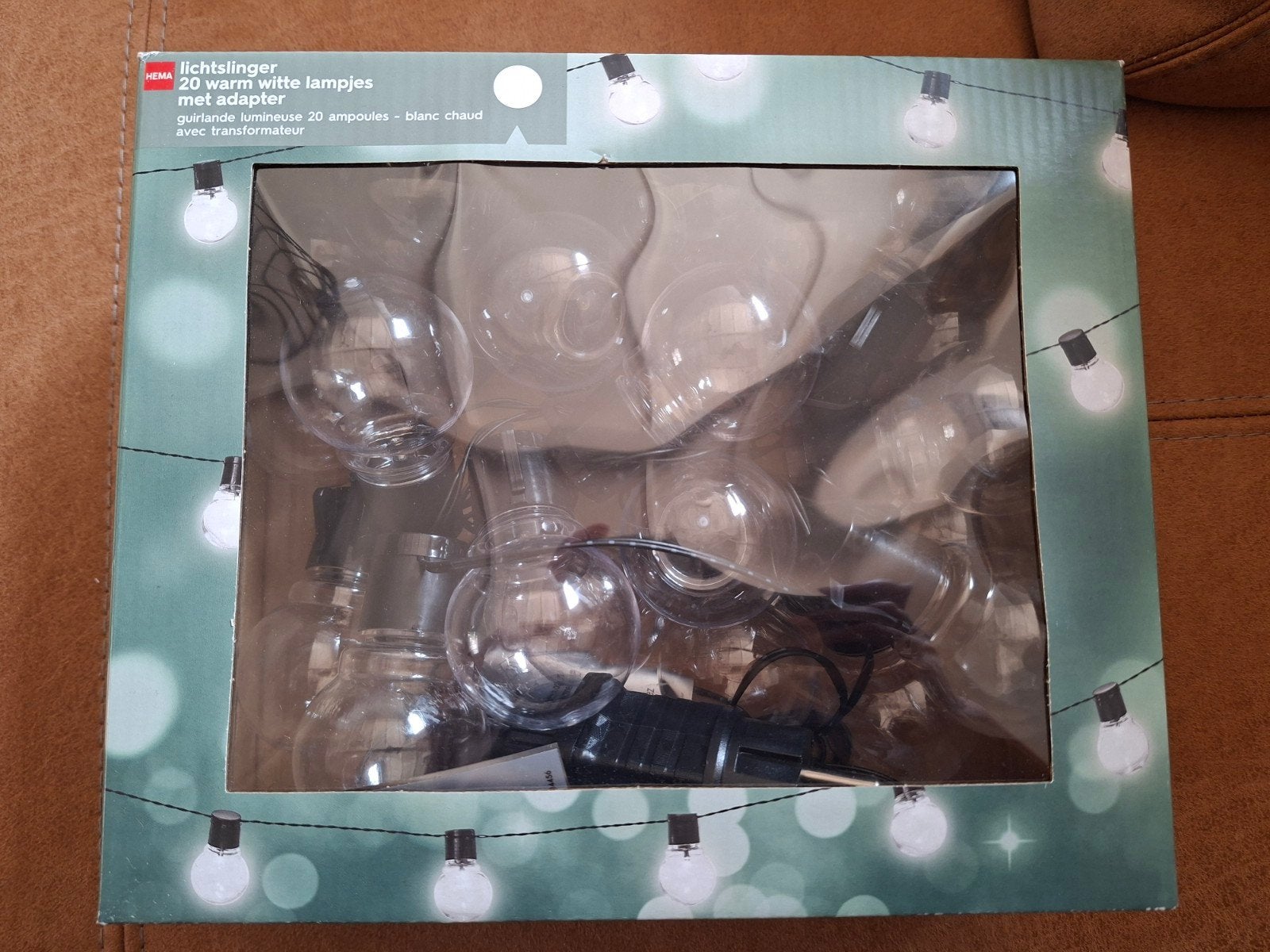 Hema Lichtslinger 20 Warm Witte Lampjes met Adapter, Ophalen, Nieuw, Wit, Overige merken