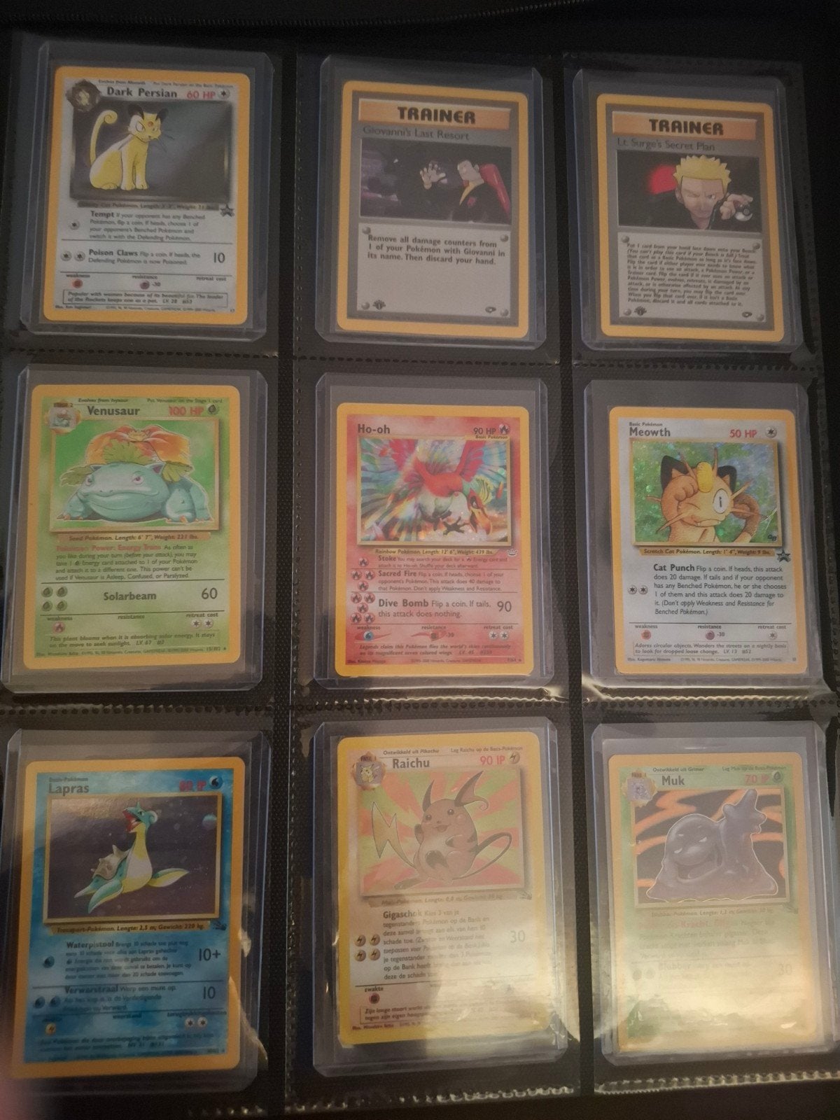 Vintage Pokémon Verzameling, Ophalen of Verzenden, Zo goed als nieuw, Meerdere kaarten, Foil