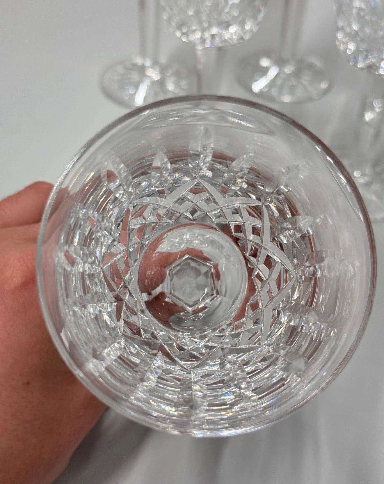 6X Waterford Crystal 'Lismore' Kristal Kristallen wijnglazen, Ophalen of Verzenden