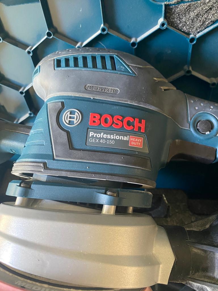Bosch schuurmachine GEX 40-150, Ophalen of Verzenden, Zo goed als nieuw, Minder dan 600 watt, Vlakschuurmachine