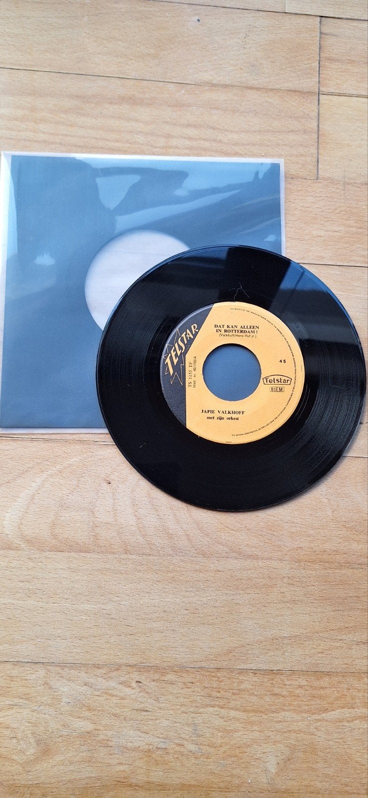 Japie Valkhoff - Dat Kan Alleen In Rotterdam! /Langs De Maas, Gebruikt, 7 inch, Ophalen of Verzenden, EP