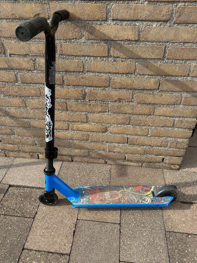 Blauwe stuntstep Oxelo, Fietsen en Brommers, Ophalen, Gebruikt, Gewone step, Oxelo