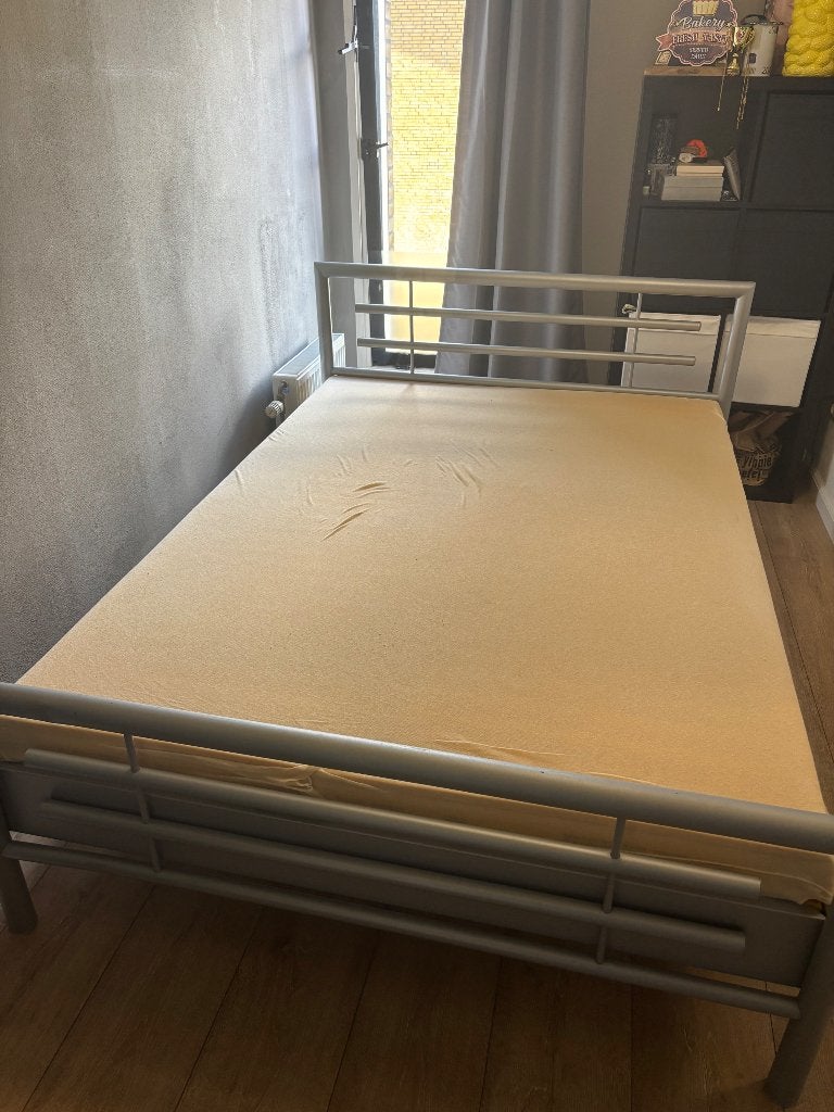2 persoons bed 140x 200 cm, Ophalen, Gebruikt, Overige kleuren, Tweepersoons