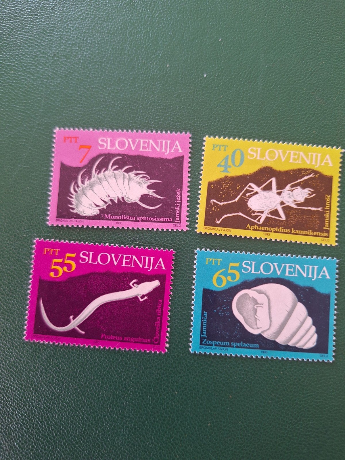Slovenië: mi. 60/63. Ondergronds levende  dieren., Verzenden, Overige landen, Postfris