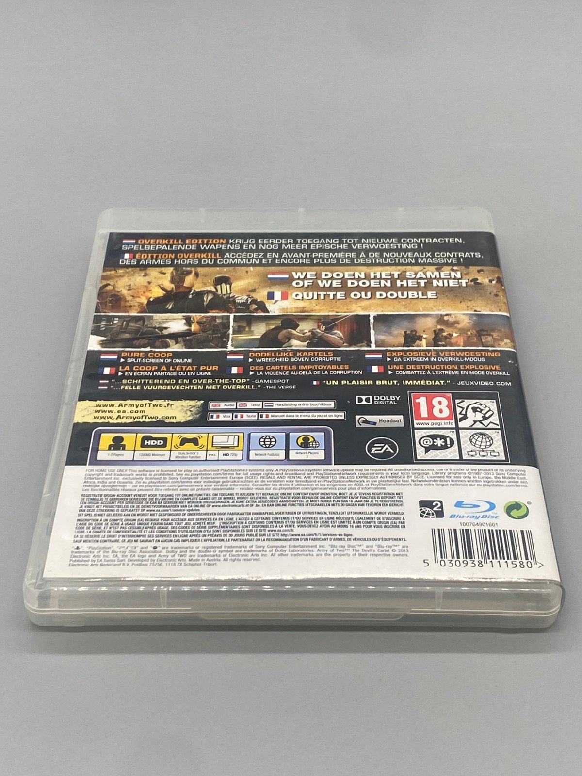 Army of Two The Devil’s Cartel (Overkill Edition) PS3 Game, Avontuur en Actie, Vanaf 18 jaar, Info@eagames.com, 1 speler