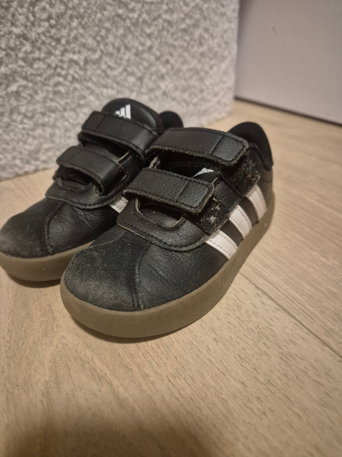 Adidas babyschoenen maat 25 - Zwart met klittenband, Adidas, Gebruikt, Jongen of Meisje, Schoenen