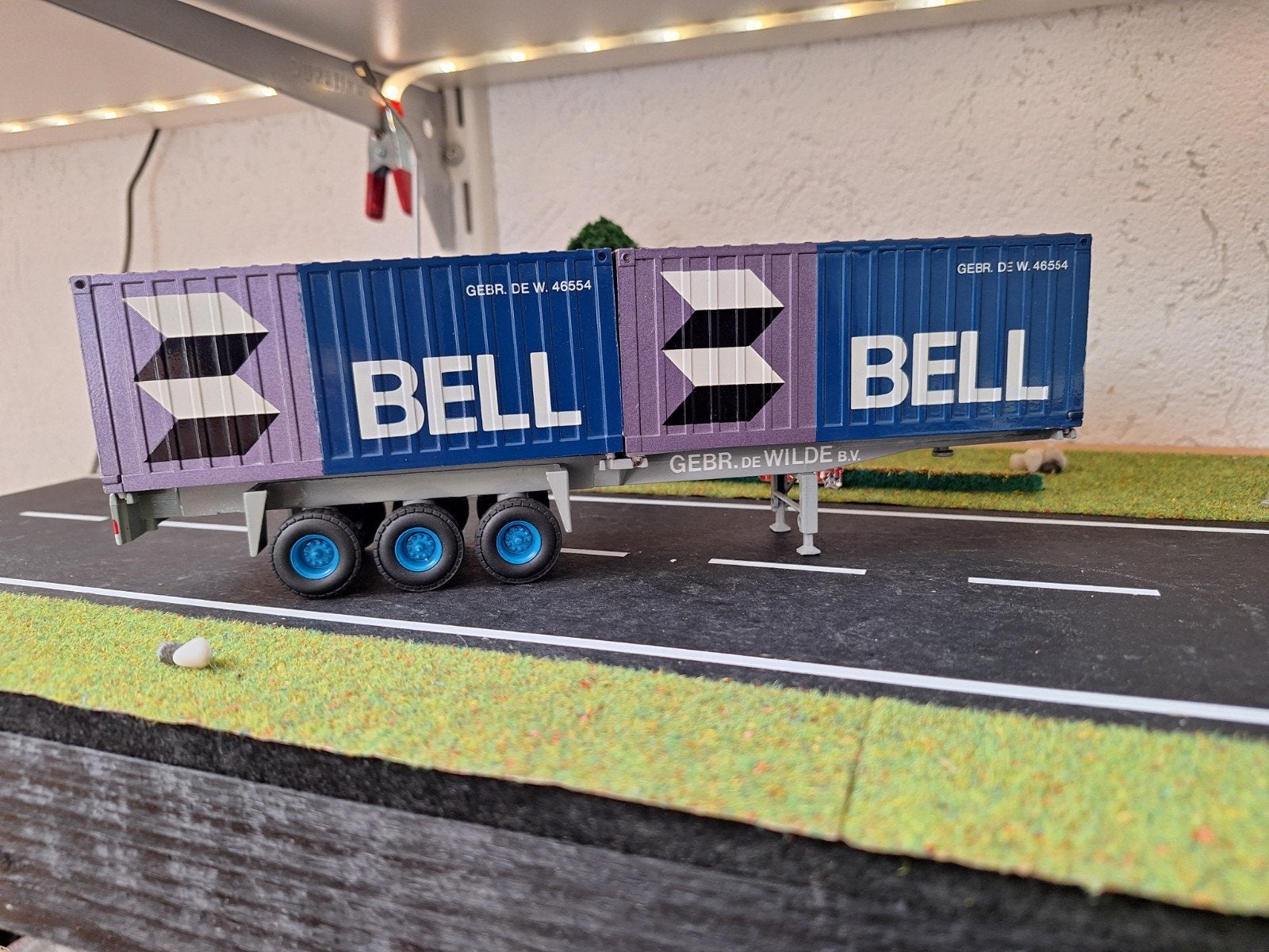 CONTAINER TRAILER.   DE WILDE.    TEKNO, Verzenden, Zo goed als nieuw, Bus of Vrachtwagen, Tekno