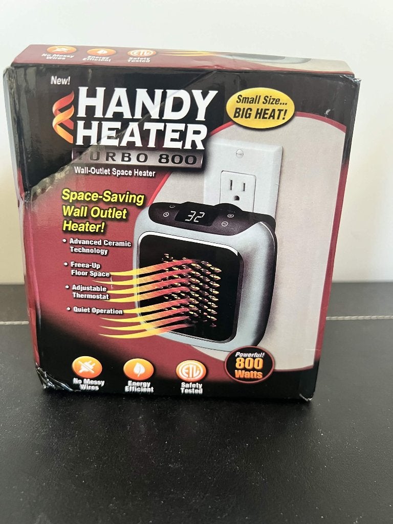 Handy Heater Turbo 800 - Mini kachel, Minder dan 30 cm, Minder dan 60 cm, Ophalen of Verzenden, 800 watt of meer