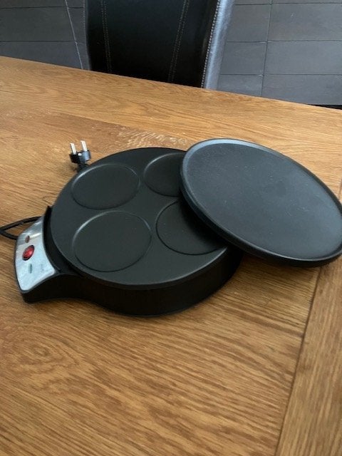 elektrische pannenkoekenpan, Ophalen of Verzenden, Zo goed als nieuw, Aluminium, Overige typen