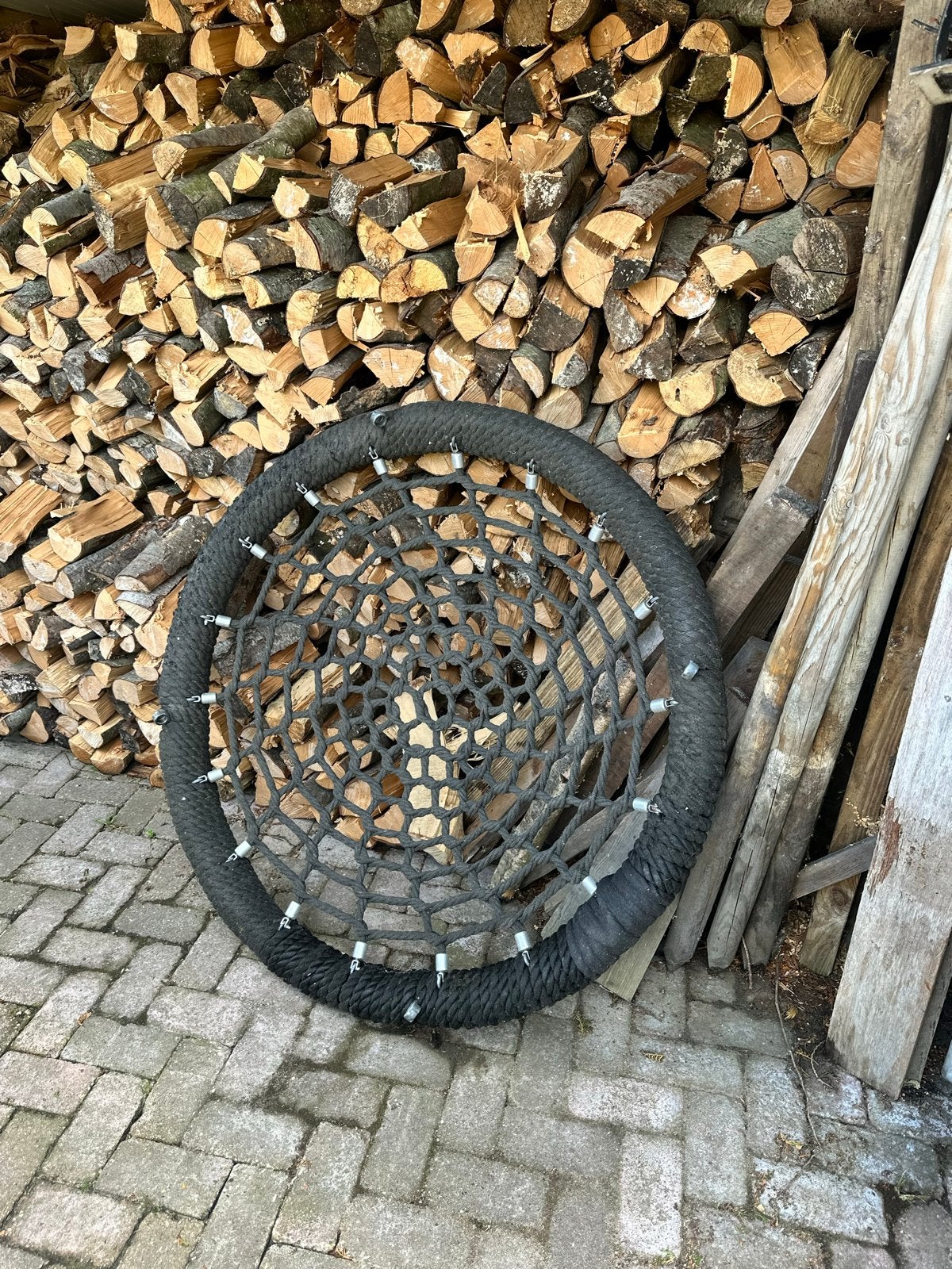 Robuust Vogelnest schommel - Gebruikt, Ophalen, Gebruikt, Schommel