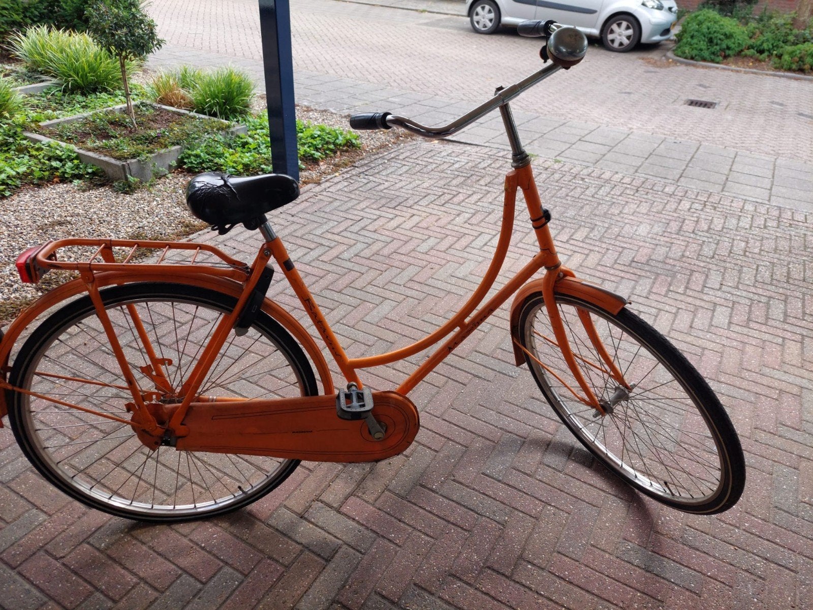 Batavus Old Dutch Maxima omafiets - Oranje, Fietsen en Brommers, Ophalen, Terugtraprem, Batavus, 53 tot 56 cm