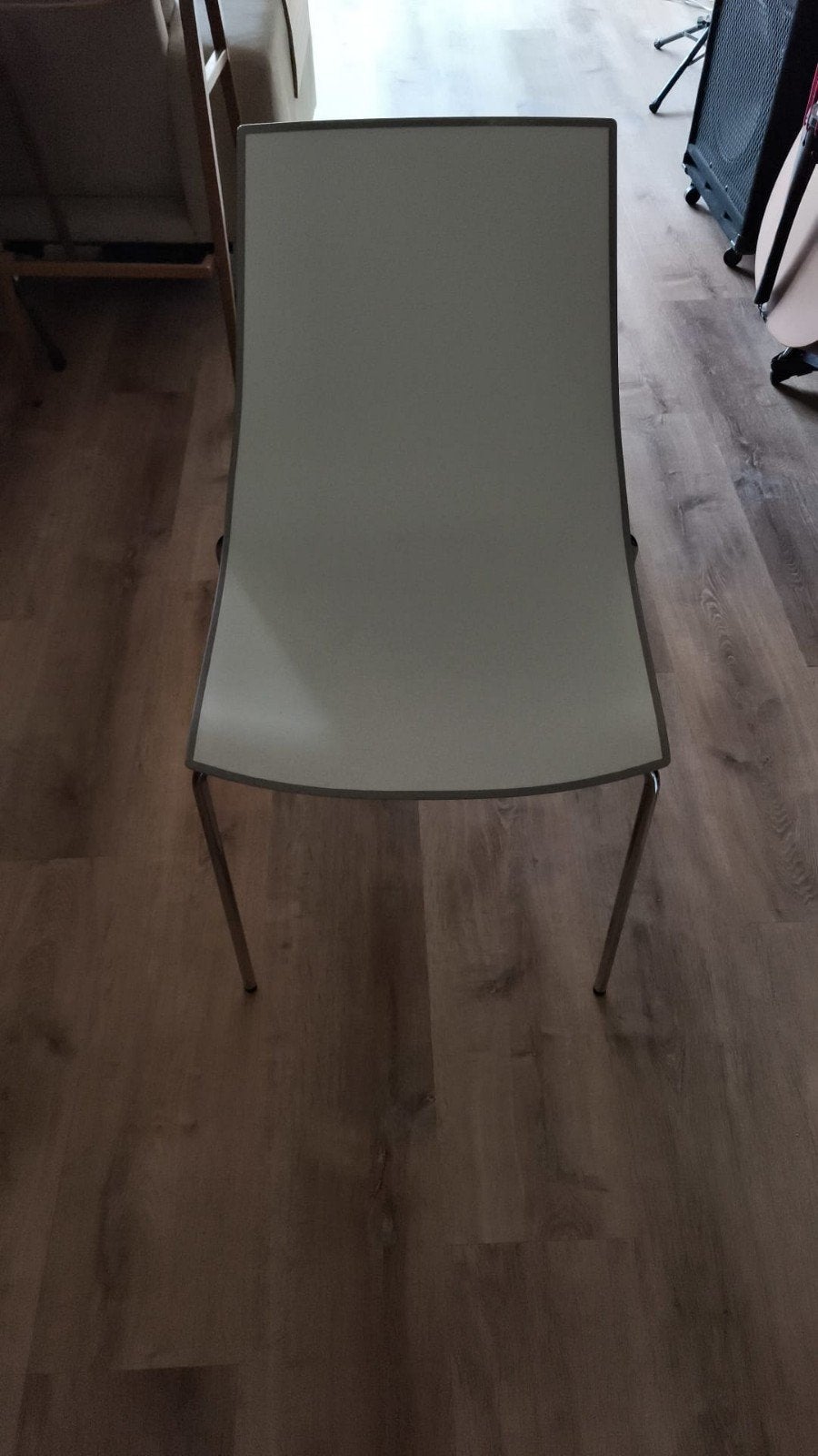 2 Pedrali 3D Design Stoelen - Grijs - Zo goed als nieuw, Ophalen, Modern design, Gebruikt, Twee