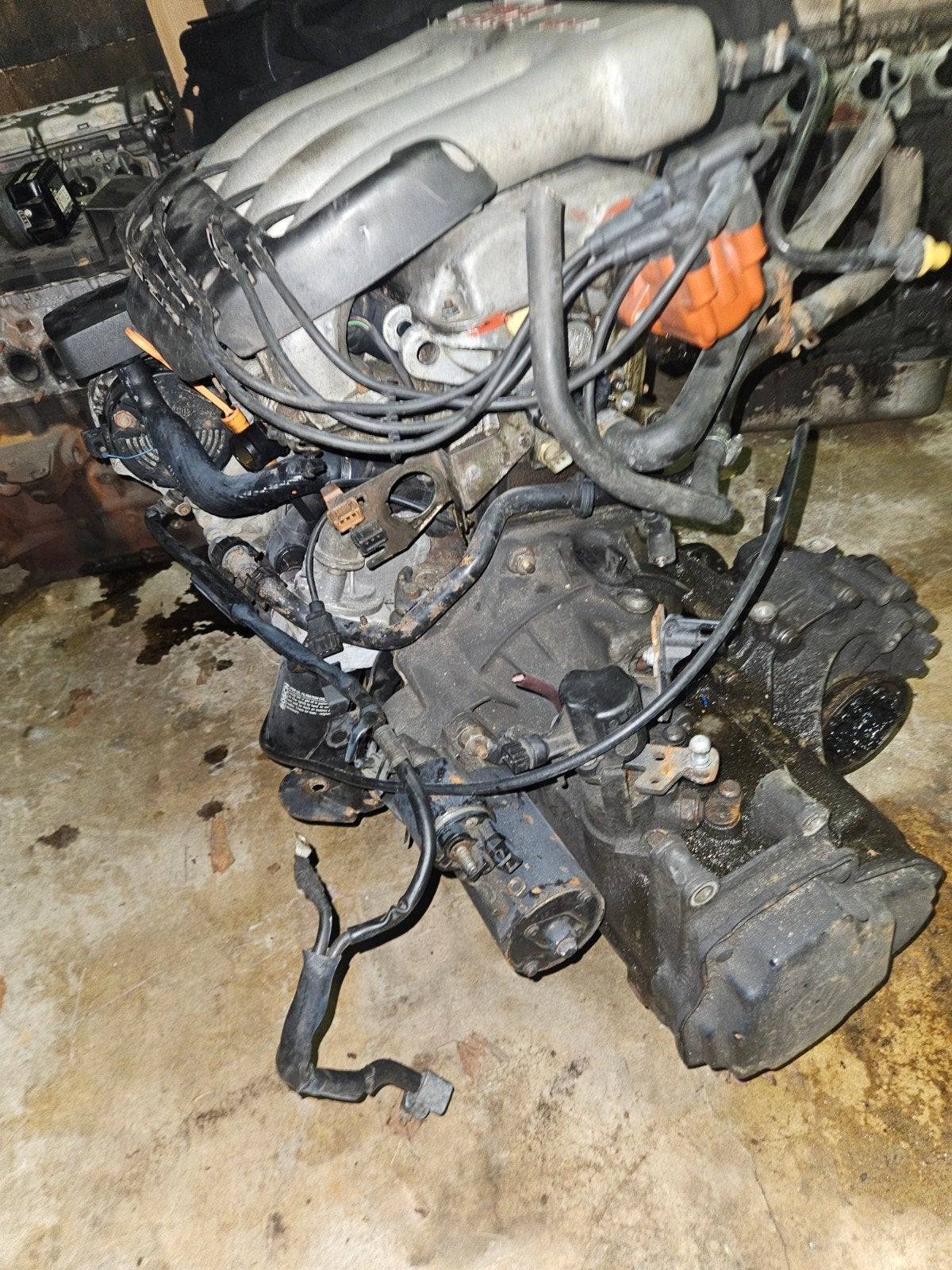 vw seat 2.0 16v ABF motor met bak ecu kabelboom, Auto diversen, Tuning en Styling, Ophalen, Vw, Info@wealer.nl, Zuiderinslag 2 3833 BP Leusden