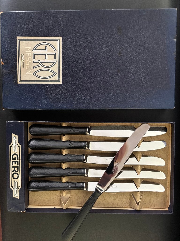 Gero ebba 1294 - 6 messen  24cm in nieuwstaat, Antiek en Kunst, Ophalen of Verzenden