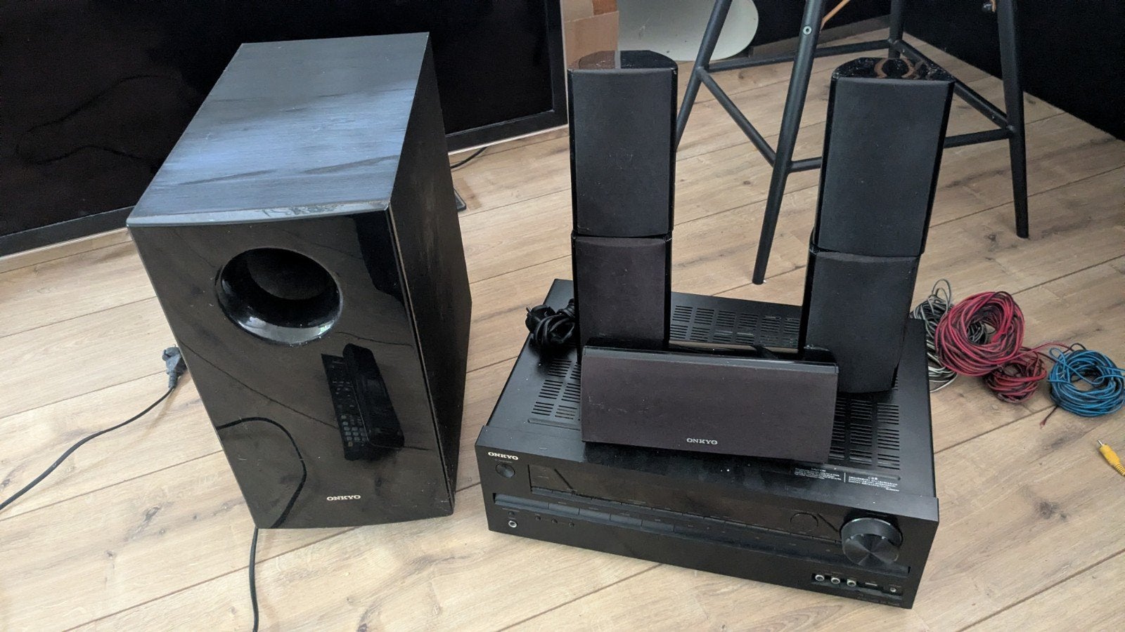 Onkyo HT-R548 Home Cinema Set met Samsung TV, Gebruikt, 70 watt of meer, 5.1-systeem, Overige spelers