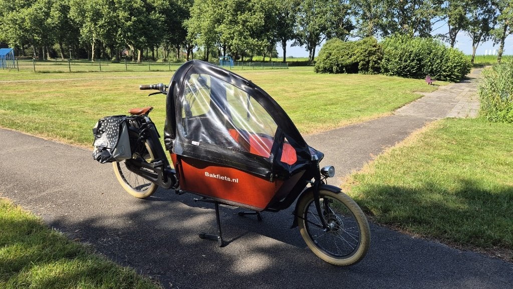 Elektrische bakfiets Cargo bike Cruiser Long Steps z.g.a.n., Fietsen en Brommers, Fietsen | Bakfietsen, Huif, Zo goed als nieuw