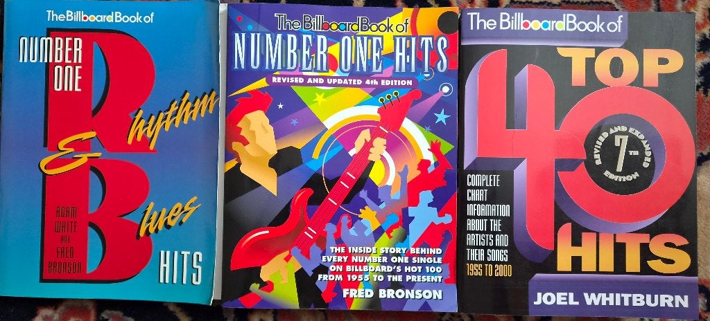 3 Billboard Muziekboeken – Top 40, R&B & Number One Hits, Ophalen of Verzenden, Gelezen, Artiest, Adam White, Fred Bronson en Joel Whitburn