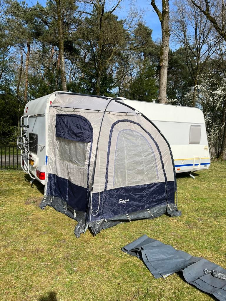Lichtgewicht klompenhok voortent universeel schuurtent, Caravans en Kamperen, Tenten, tot en met 2, Gebruikt, Ophalen of Verzenden