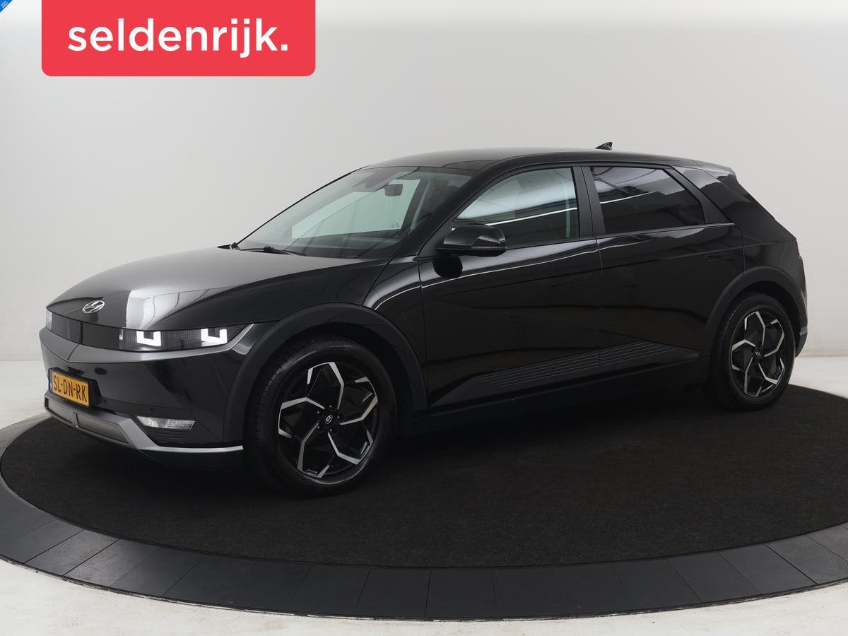 Hyundai Ioniq 5 Connect 77.4 KWH | SOH 94,3% | Leder | Stuur, Auto's, Achterwielaandrijving, Gebruikt, Leder en Stof, Zwart