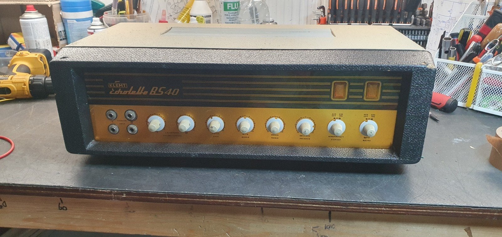 Klemt Echolette BS40 buizen gitaar versterkerker ca., Ophalen, Gebruikt, Gitaar, Minder dan 50 watt