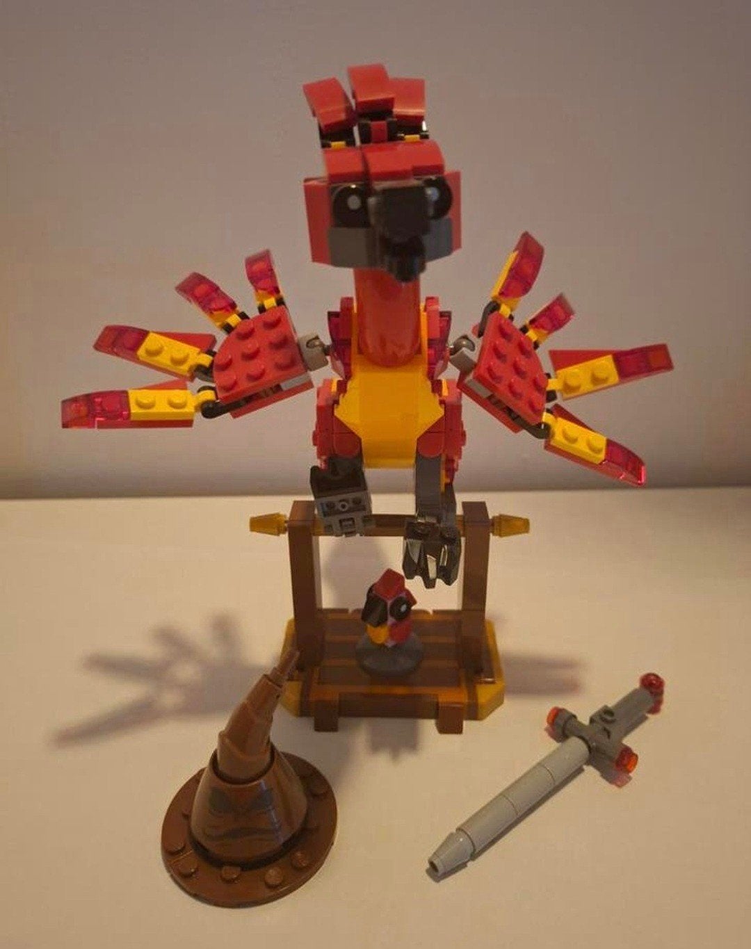 LEGO Harry Potter Fawkes Dumbledore's Phoenix 76448, Lego, Ophalen of Verzenden, Zo goed als nieuw, Complete set