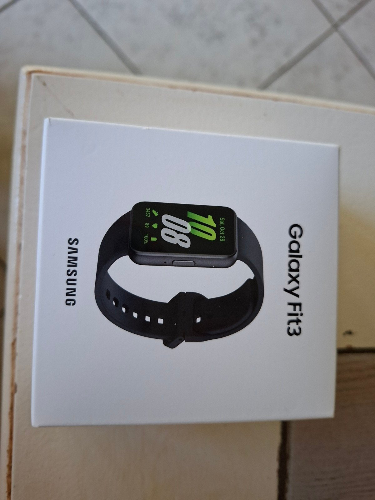 Samsung Galaxy Fit3 Smartwatch - Zo goed als nieuw, Stappen, Zwart, Ophalen of Verzenden, Zo goed als nieuw