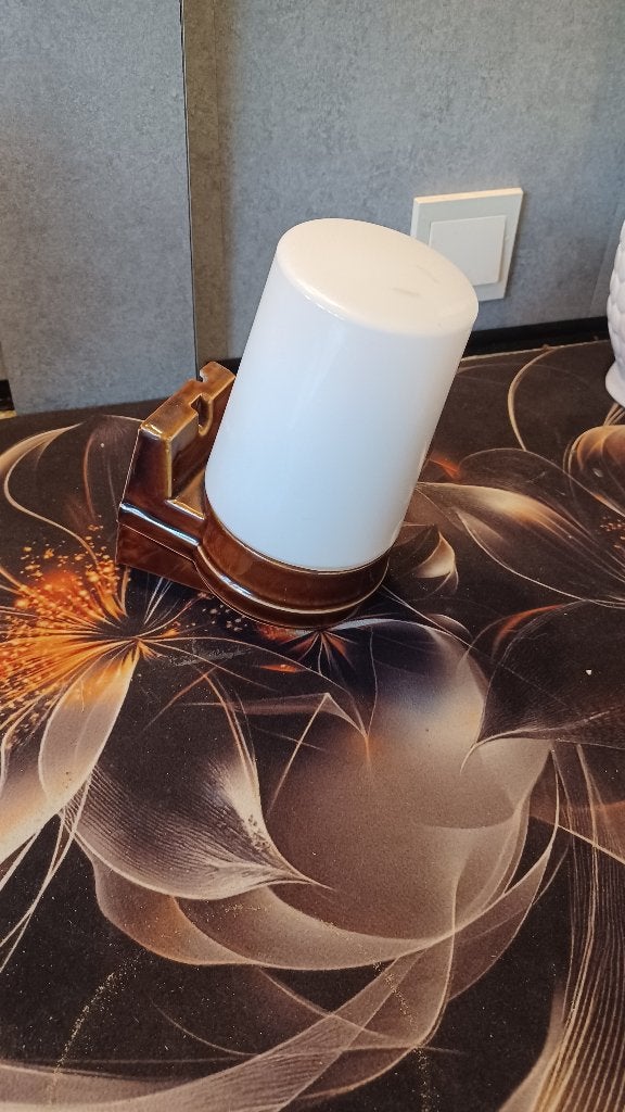 vintage ifo electric 6070 /bernadotte lamp, Vintage, E27 (groot), Ophalen of Verzenden, Glas
