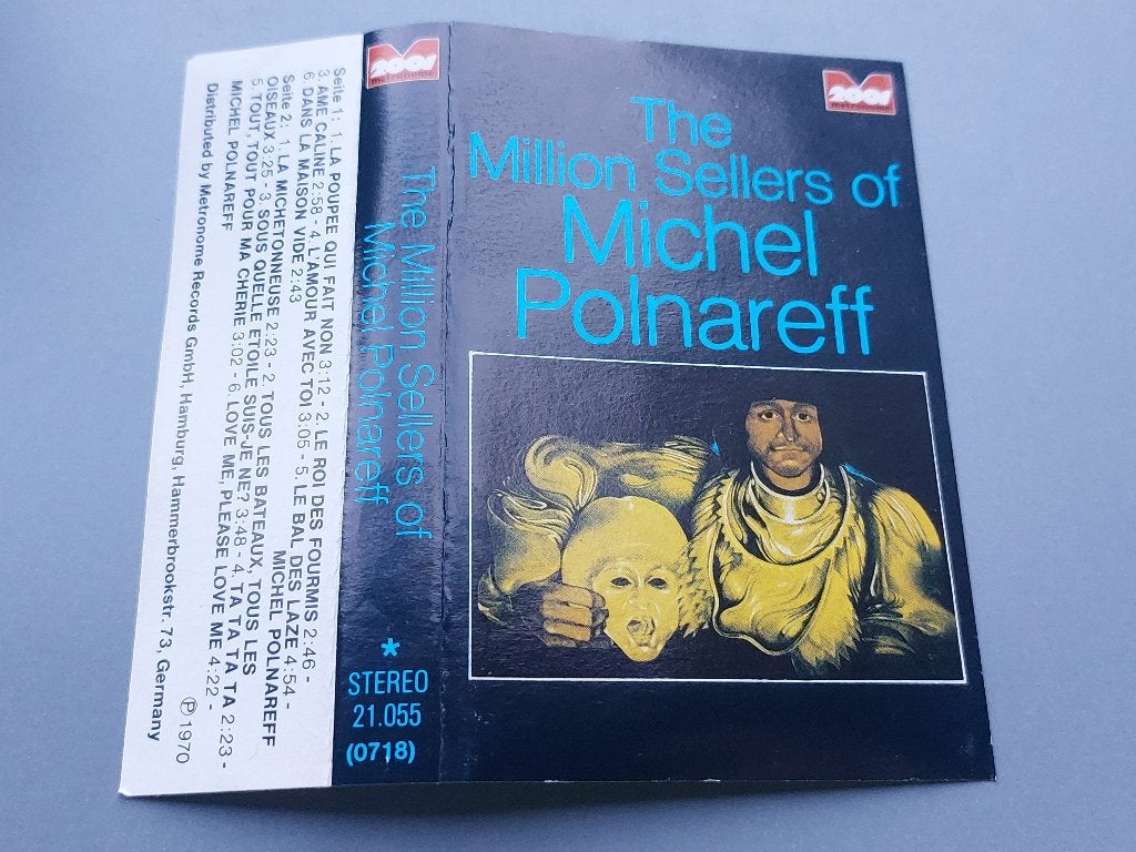 MICHEL POLNAREFF - THE MILLION SELLERS OF…(MC), Cd's en Dvd's, 1 bandje, Ophalen of Verzenden, Zo goed als nieuw, Origineel