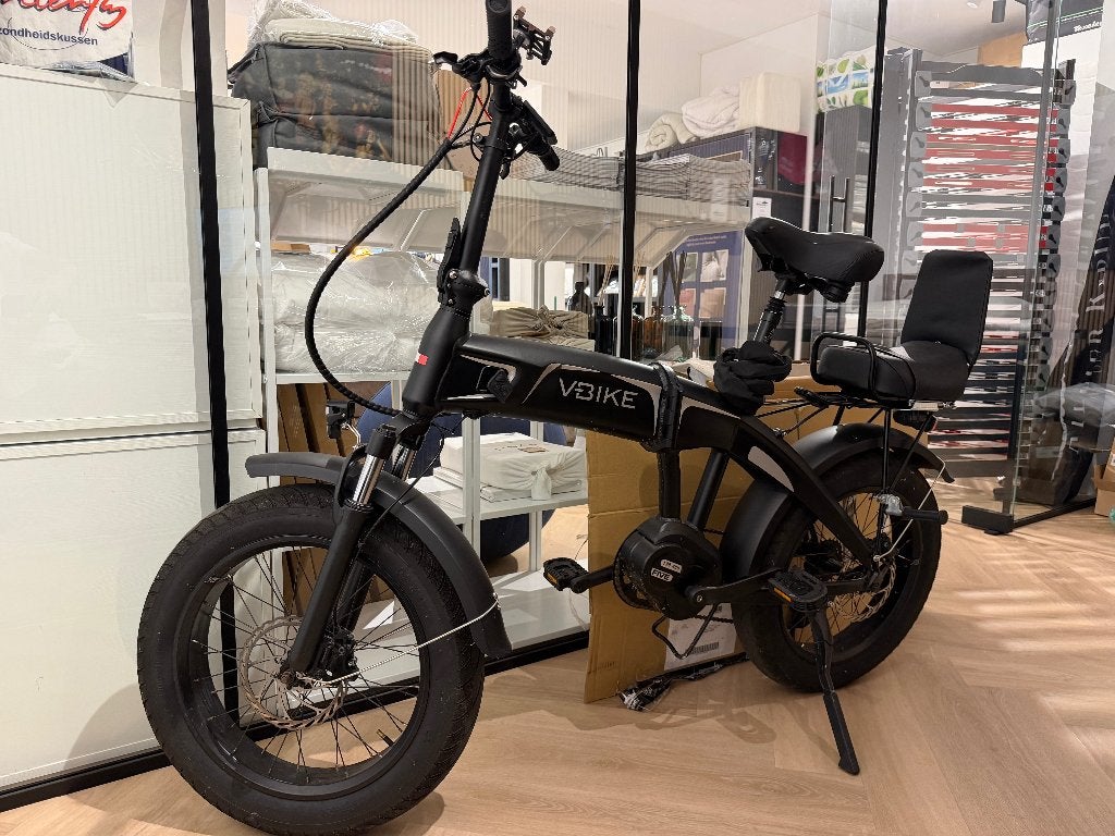 Elektrische Vouwfiets V-BIKE NEXT+ Zwart/Zilver |, 20 inch of meer, Heren, Versnellingen, Zo goed als nieuw